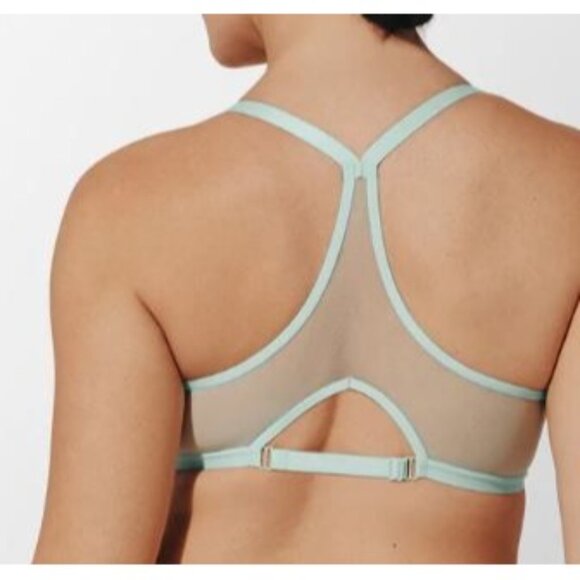 Thirdlove Bare Mesh Front Close Racerback Bra Women 30E NWT Semi Sheer Smooth - Picture 2 of 16